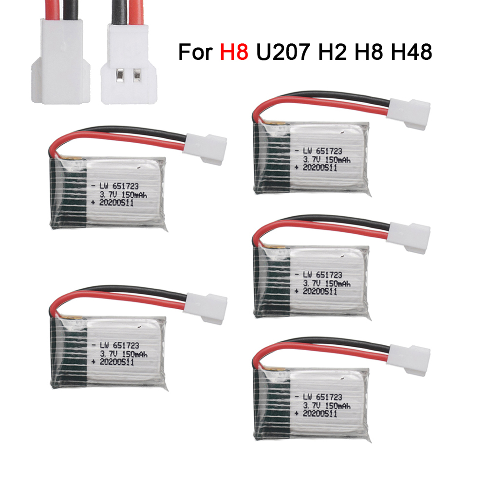 Hobby Rc Quadcopters & Multirotors - 3.7v 150mahリポRCドローンバッテリー H2 H8 H48 U207