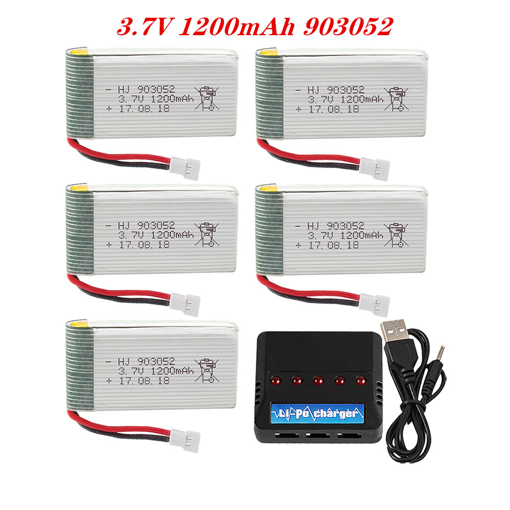Hobby Rc Quadcopters & Multirotors - リポバッテリー充電器セット,クワッドコプター交換部品,rcドローン,ky601s,syma,x5c,x5,x5sc,x5sw,m18,h5p,3.7v,1200mah,903052