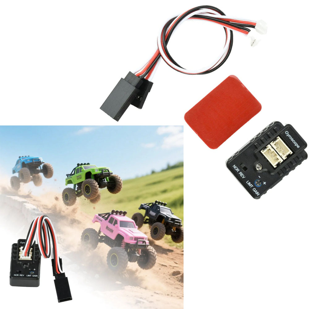 Gyroscope Rc Module - ジャイロスタビライザーモジュール 2軸 RCドリフトカー ツーリングカー ボート用 アンチドリフト