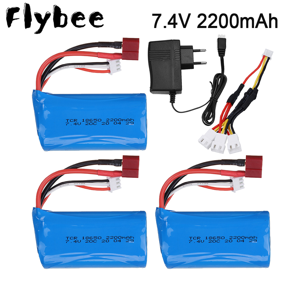 Rc Hobby Parts - 車のおもちゃのリモートコントロールヘリコプター用のリポバッテリー,tプラグ,7.4 v,2200mah,18650,卸売部品,7.4 v,1500 mah