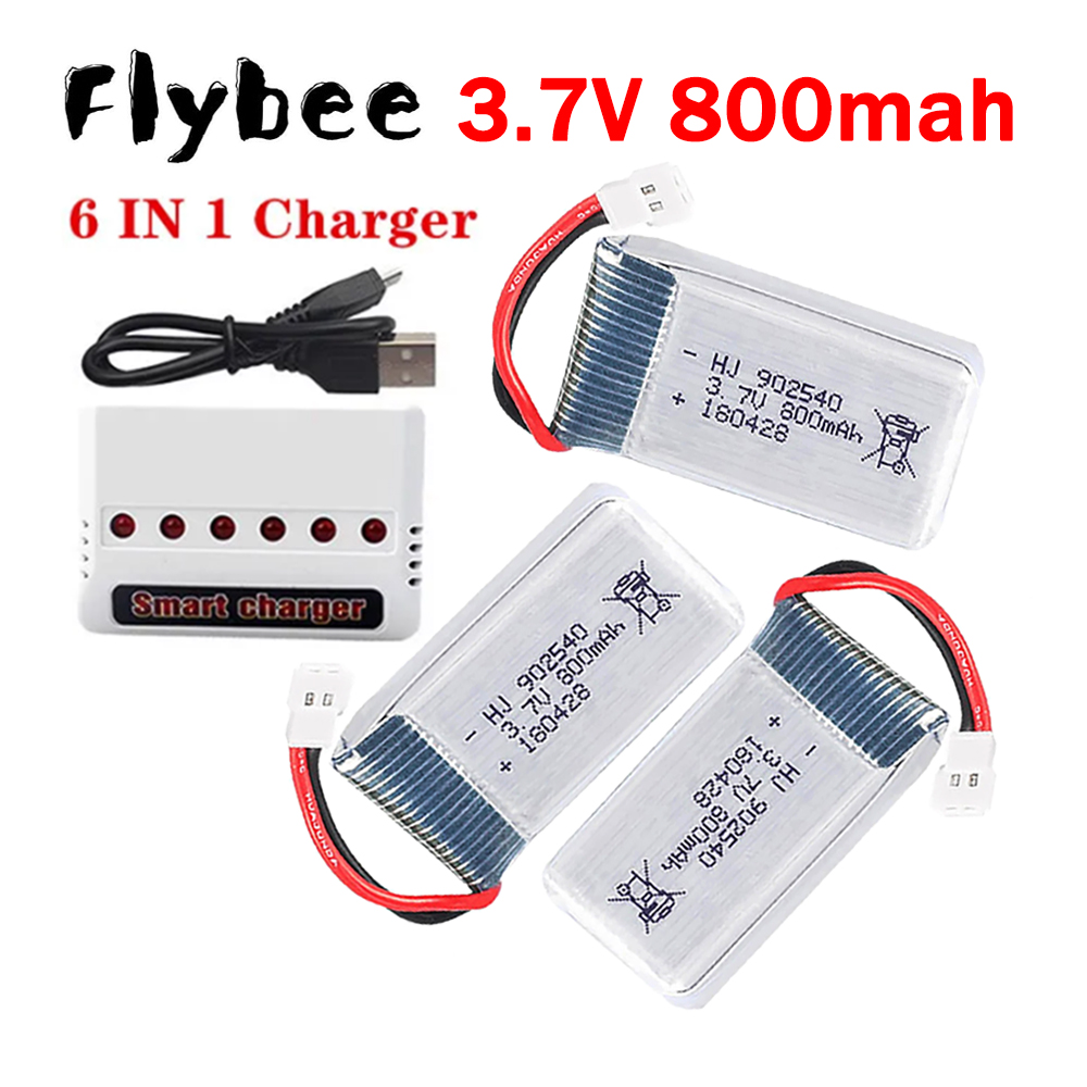 Hobby Rc Quadcopters & Multirotors - MEW 800mAh 3.7V リポバッテリー + 6-in-1