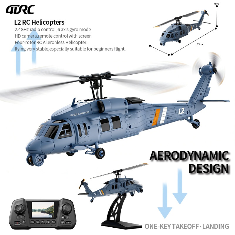 Gyroscope Rc Module - 4DRC 新型L2 8K HDカメラ搭載 RCヘリコプター 6軸ジャイロスコープ