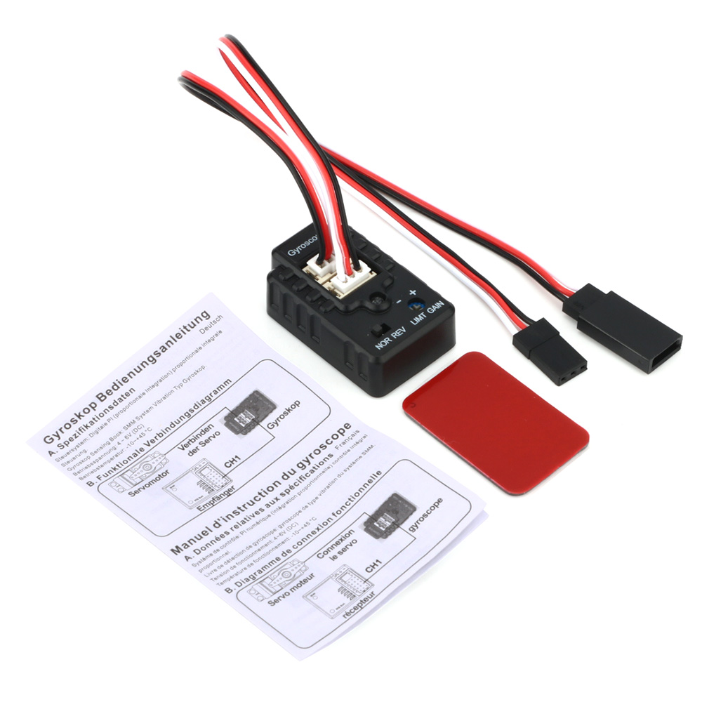 Gyroscope Rc Module - RC カー ジャイロスコープ安定性制御モジュール ミニ ジャイロ 4.8-6V