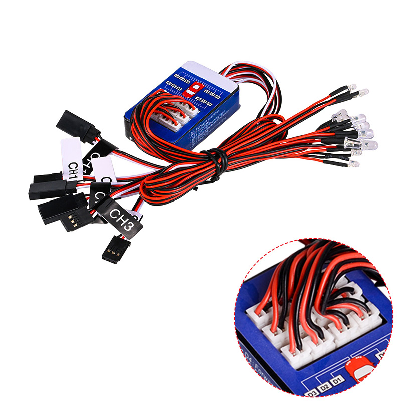 Rc Hobby Nook - RC 12 LED照明システムキット スマートシミュレーションライト 1/10ドリフトオンロードRCカー ヨコモ