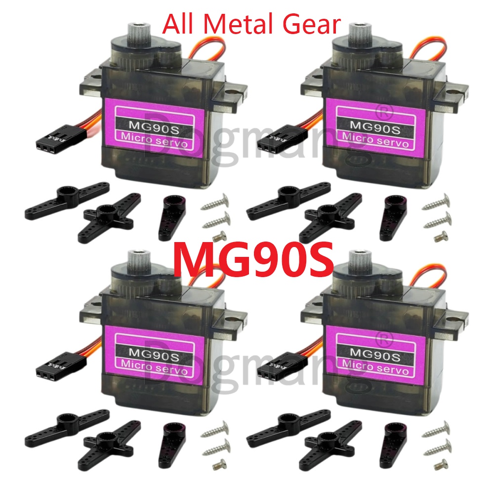 Servo Metal Gear - MG90S サーボ 1/2/4/10/20/50 個オールメタルギア 9 グラム