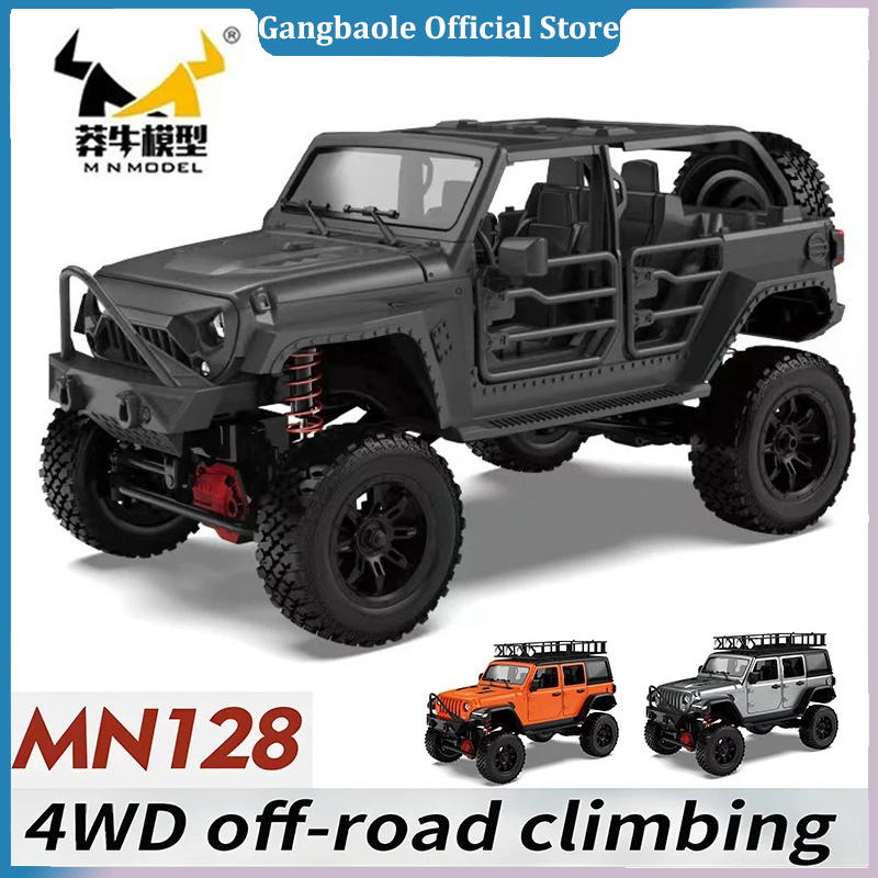 Rc Hobby Nook - RCクローラー4x4カーMN128 2.4Gクライミングバギー プロ仕様 LEDライト付き フルスケール ラジコンカー