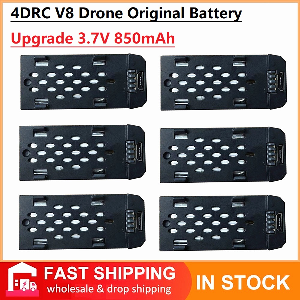 Top Rc Hobby Mini Xcub - 4DRC V8 ドローンオリジナルバッテリー 3.7V 850MAh 4D-V8