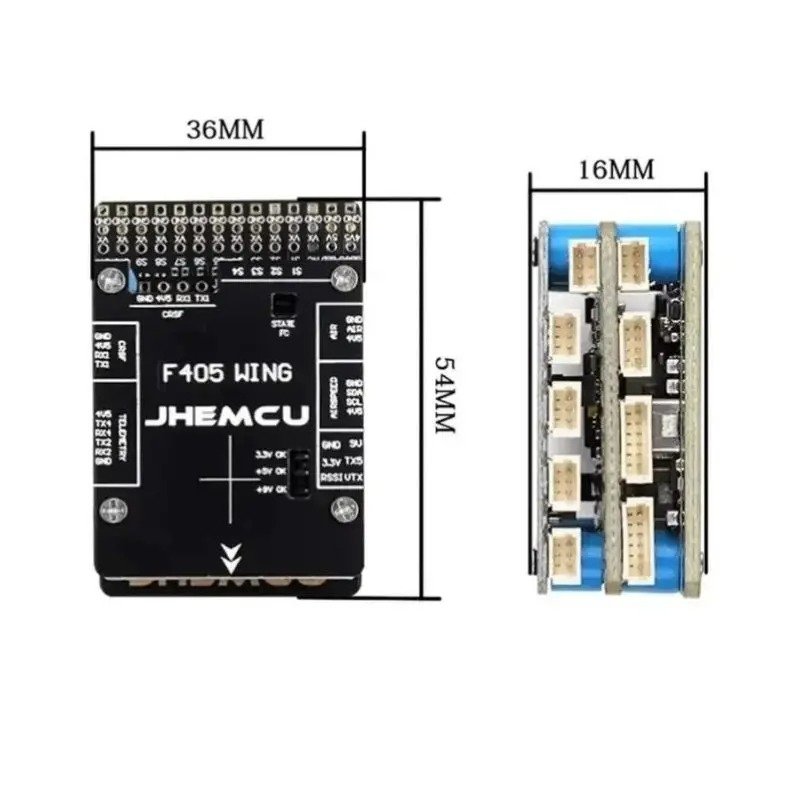 JHEMCU F405 ウイングフライトコントローラー IN - Gyroscope Rc Module のレビューと価格