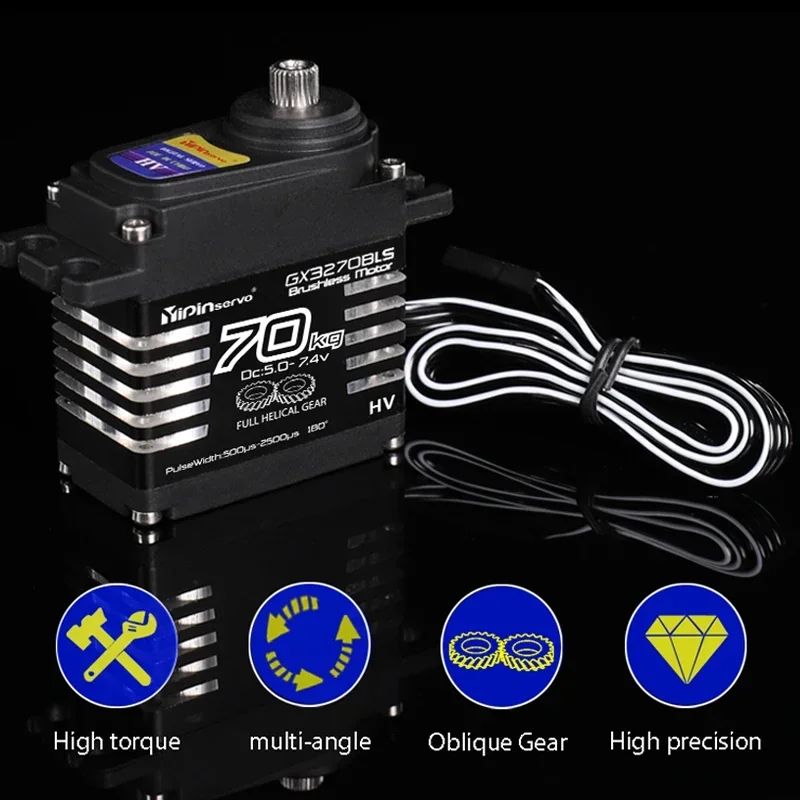 防水 IP68 サーボ大トルク磁気インダクト 8.4v ブラ - Servo Metal Gear のレビューと価格