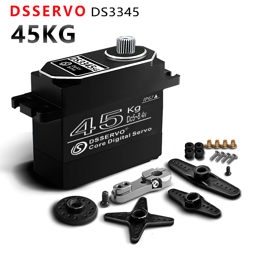 Dsservo IP67 防水サーボ 45KG アルミケース - Servo Metal Gear のレビューと価格