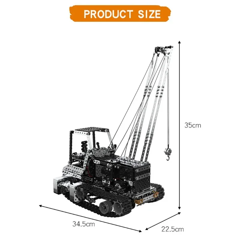 DIYメタルRCクレーン電動ホイストトラックカー2.4G 1 - Rc Hobbies のレビューと価格