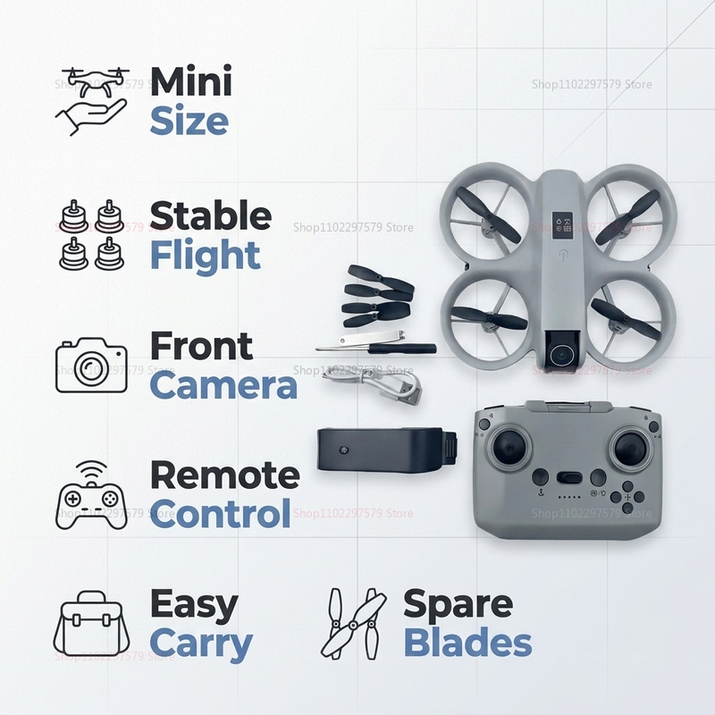 8K HDカメラ搭載ミニドローン FPV折りたたみ式クアッド - Top Rc Hobby Mini Xcub のレビューと価格