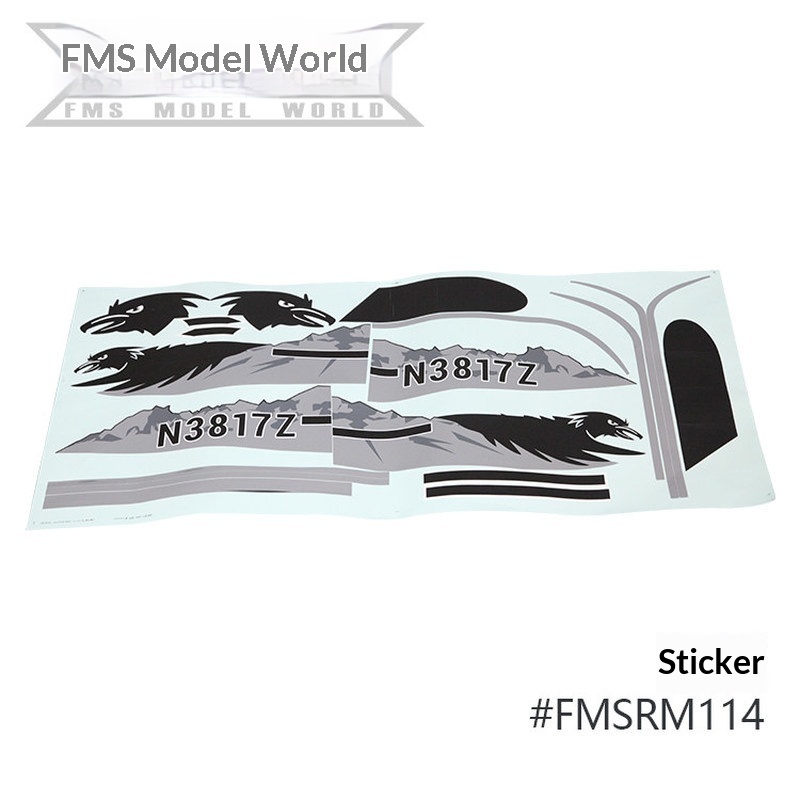 FMS RC 飛行機デカール 1700 ミリメートル PA- - Rc Hobbies のレビューと価格