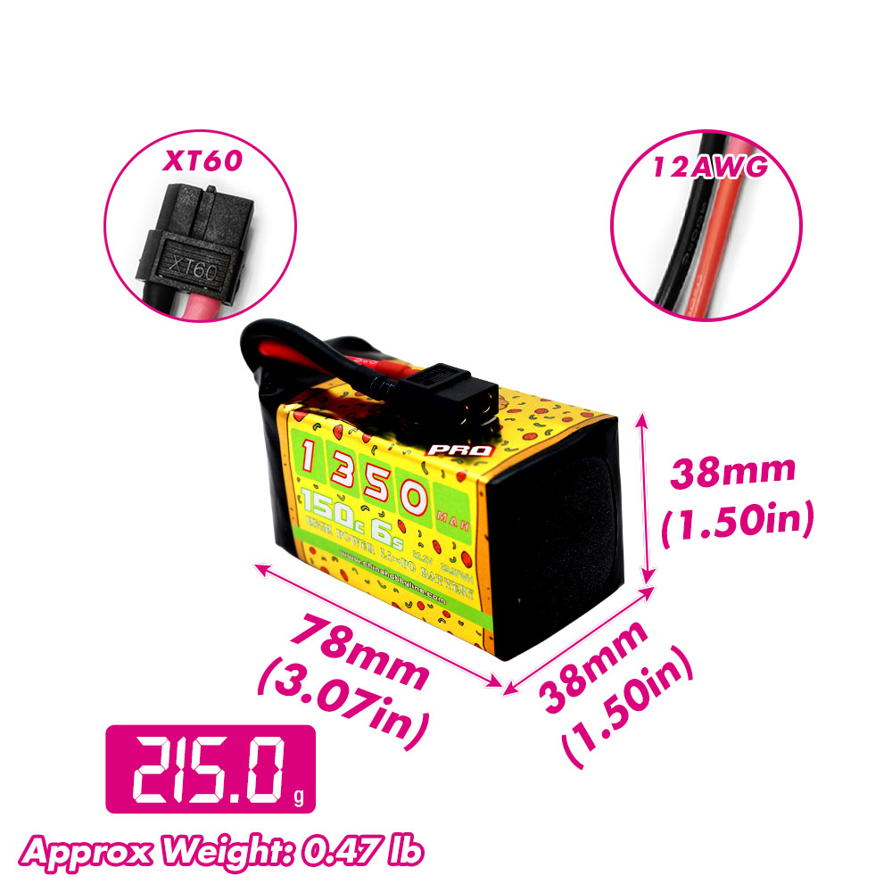 2 個 CNHL 6S 22.2V リポバッテリー 1300 - Hobby Rc Quadcopters & Multirotors のレビューと価格