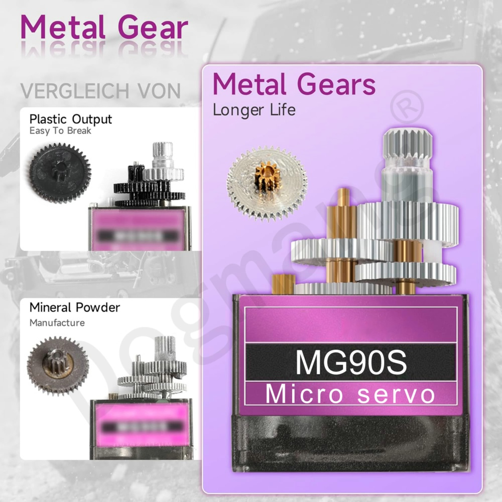 MG90S サーボ 1/2/4/10/20/50 個オールメ - Servo Metal Gear のレビューと価格