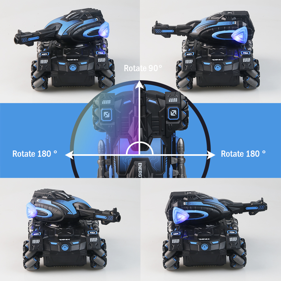 RC スプレー車 2.4 グラム四輪スタント発射水球タンク車 - Rc Hobby Nook のレビューと価格