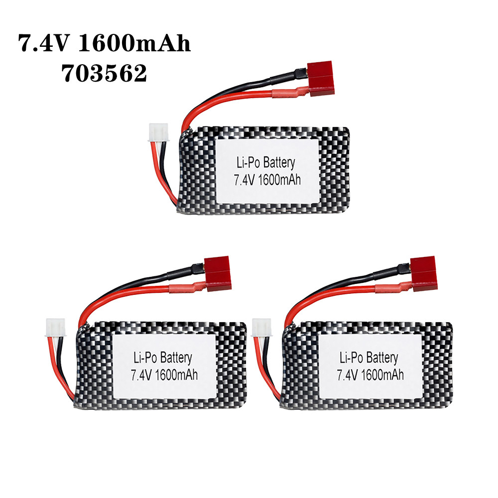 1/2/3ピース/ロット7.4v 1600mah 70356 - Rc Hobby Parts のレビューと価格