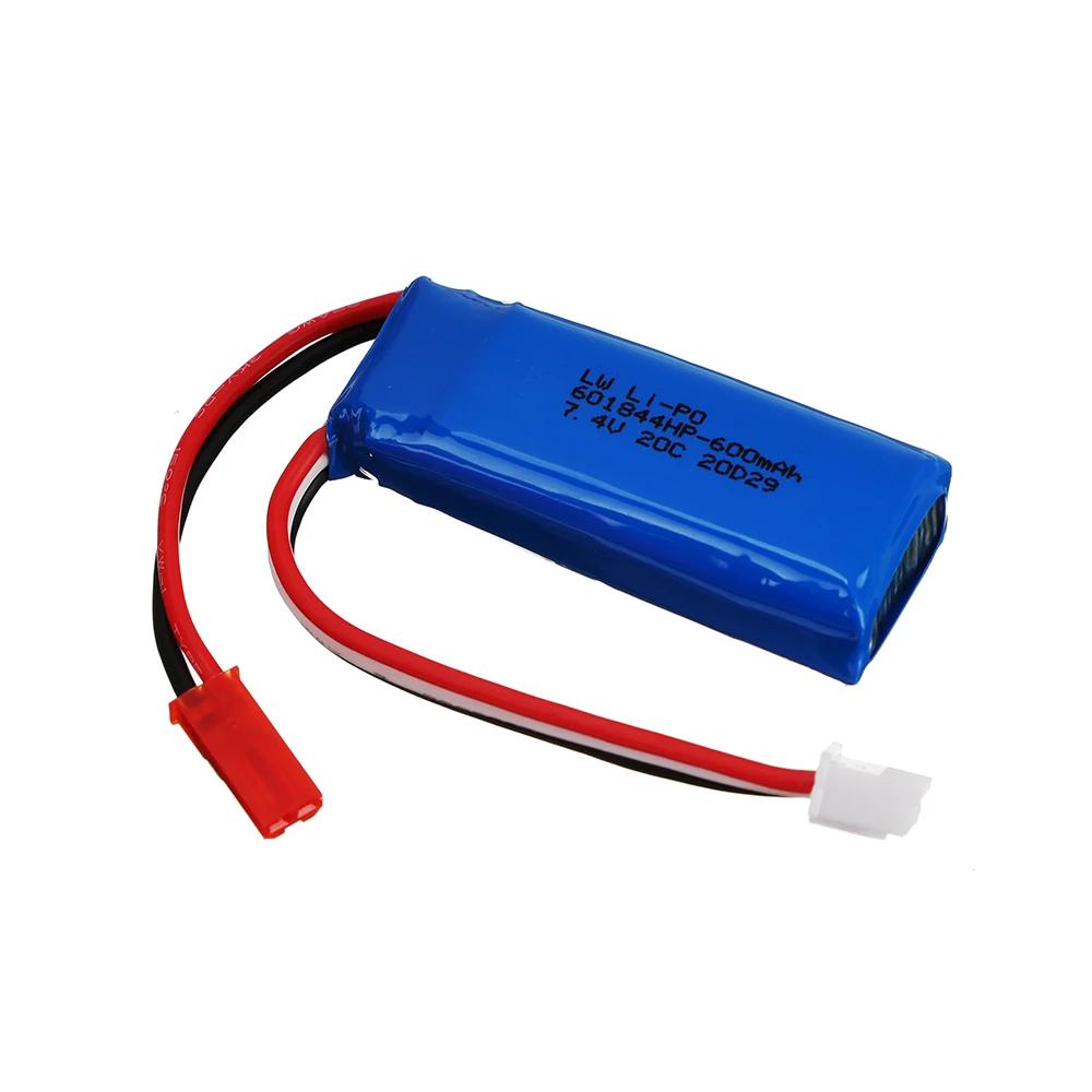 JSTプラグ付き新品7.4Vリポバッテリー2S 600mah - Rc Hobby Brand のレビューと価格